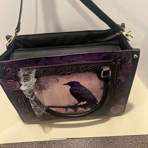 Gothic Handbag, Channel the Dark Romance of Edgar Allen Poe’s ‘The Raven’